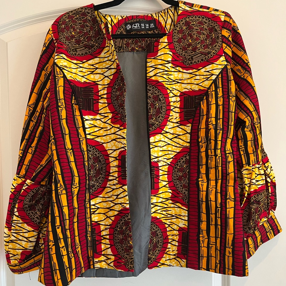 African Print Jacket - Brand New, Never Worn